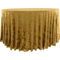 2025 Custom Gold Velvet Tablecloth Nonwoven Polyester Embroidery Cover for Weddings Birthdays Banquets-Stretch Wedding Decor