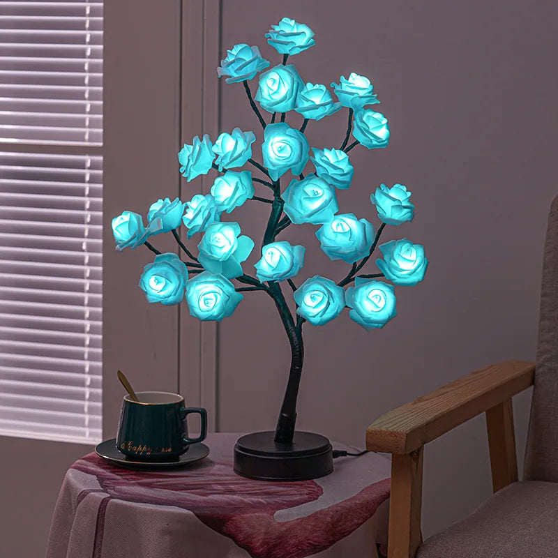 Atmosphere Colored Light Detachable Valentine's Day Night Light Decoration Rose LED Tree Christmas Light