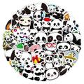 50Pcs Kawaii Animal Panda Girl Sticker Label for Kids Children Gift Notebook Skateboard Luggage Laptop Stickers