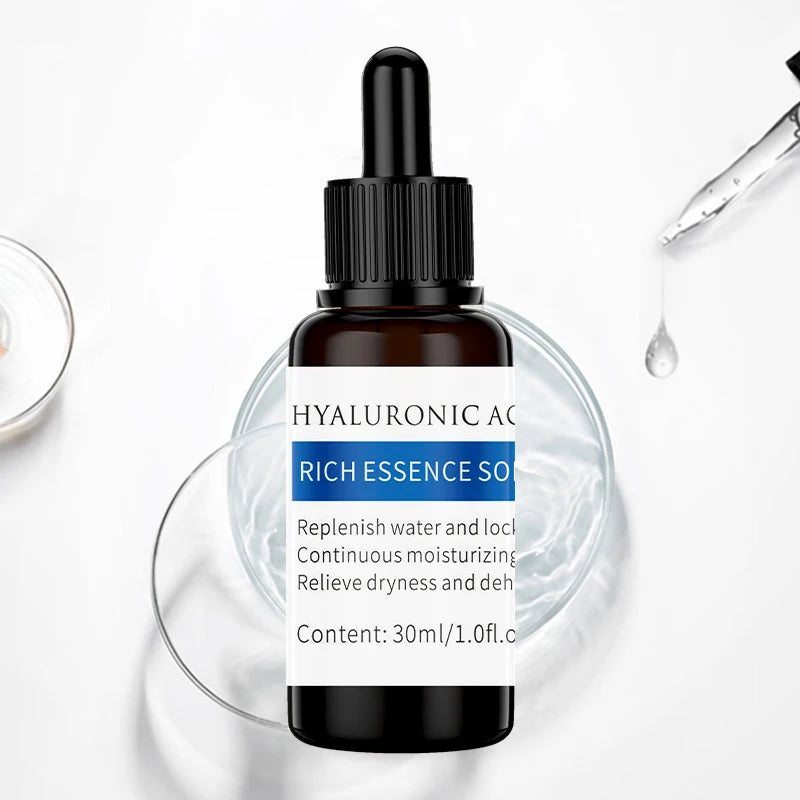 OEM Private Label 30ml Serum Hyaluronic Acid Concentrate Bottle Dropper Moisturizing Elasticity Spa Beauty Salon Facial Serum