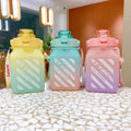 Alibaba Hot Sellers Gradient Color Large Capacity 1.5L Plastic Sport Water Bottle for Gym