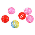 Factory Spot Wholesale  Hollow Pinstripe Plastic Bell Ball Cat Toys