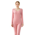 Women's Winter Thermal Ski Underwear Set Inner Warm Breathable Eco-Friendly Quick Dry Polyester Seamless Design Solid Pattern