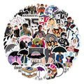 50Pcs New Hot The Umbrella Academy Decor Sticker For Diy Table Fridge Luggage Laptop Notebook Bottle Vinyl Stickers