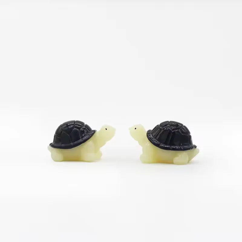 Micro Landscape Mini Turtle Resin Crafts Cute Small House Garden Desktop Fish Tank Ornaments Funny Children Gift Toy