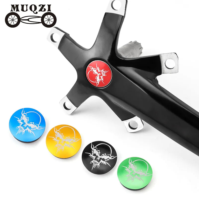 MUQZI Bicycle Crank Dustproof Caps Aluminum Alloy Crank Arm Dust Cap for MTB Folding Bike