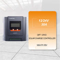 Luniax MPPT 30A Solar Charge Controller Regulator 12V 24V Bluetooth Connectivity for Home Solar Power System and RV