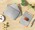 Hot Sale 304 Stainless Steel Cutting Board Healthy Rectangular Chopping Block with Round Corners Rectangle Shape