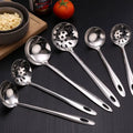 2020 New Non-magnetic Stainless Steel Hot Pot Spoon Kitchen Supplies Porridge Spoon Tableware Set Household Soup Spoon