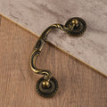 Antique-style Zinc Alloy Drawer Handle for Cabinets Home Furnishings Bedroom Living Room Use Easy Installation 96mm Hole Spacing