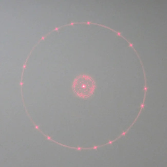 DOE New 16/18-Point Circle Red Laser Diode Module 650nm Laser Equipment Parts DOE Laser Module
