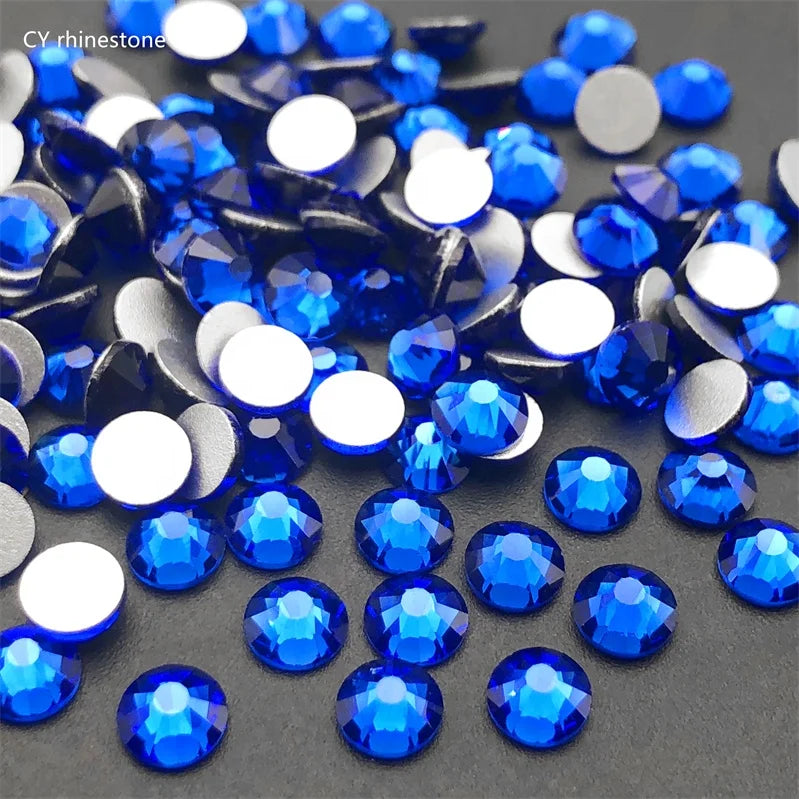 CY 006 Colors Non Hot Fix Flatback Stone in Bulk Wholesale Nail Glass Flat Back Rhinestones