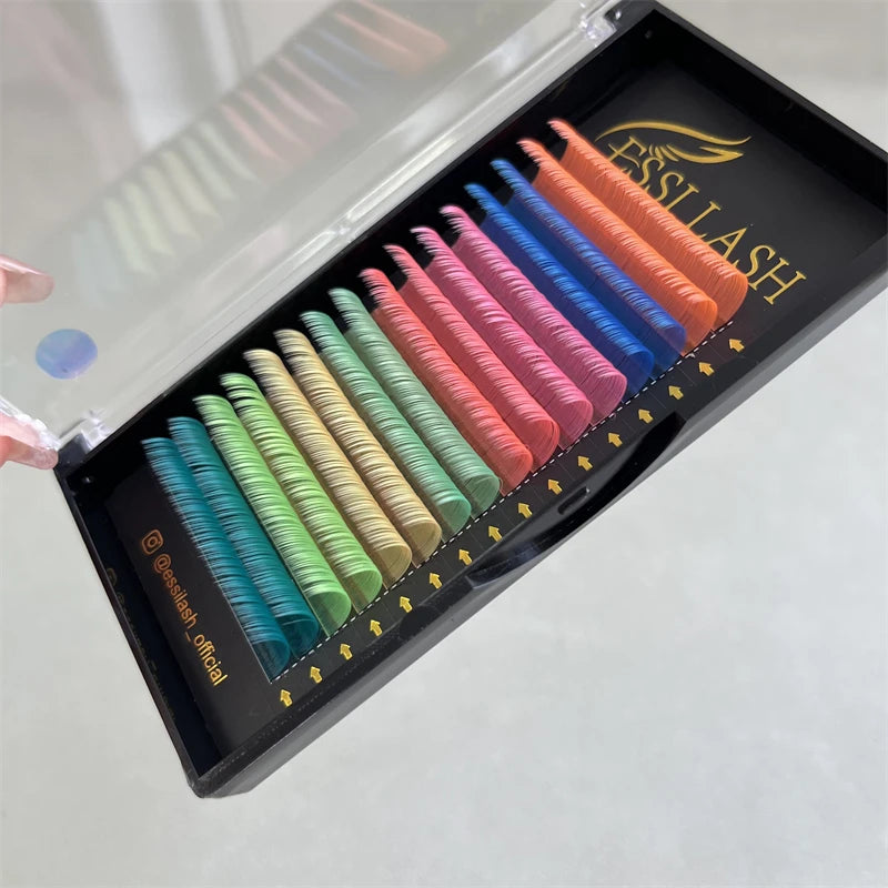 Pesta As Super Soft Lashes Professional Makeup Eyelashes Brown Colour Colored Lash for Eyelashes Extensions