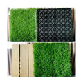 Synthetic Turf Flooring Carpet Grass Tiles Artificial Grass Interlocking Tiles WPC Deck Tiles