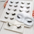 Wholesale 3D Mink Lashes Long Lasting Natural Corner Half Eyelashes Full Strip Eyelashes