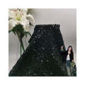 2024 New Fashion 100%Polyester Embroidery Tweed Metallic Lurex Yarn Sequin Fabric for Clothing