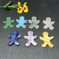 Natural Crystal Gingerbread Man Christmas Decoration Crafts Spiritual  Rose Quartz Gingerbread Man