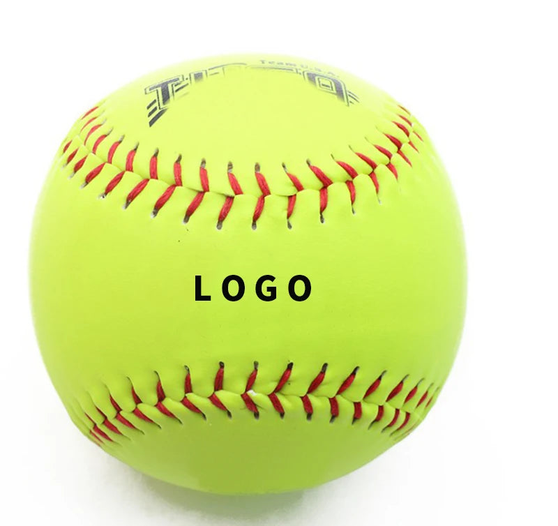 Wholesale Cheap Price 12 Inch Solid 9.7 Cm Hand Made PU Durable White 180g Softball Ball Outdoor Training