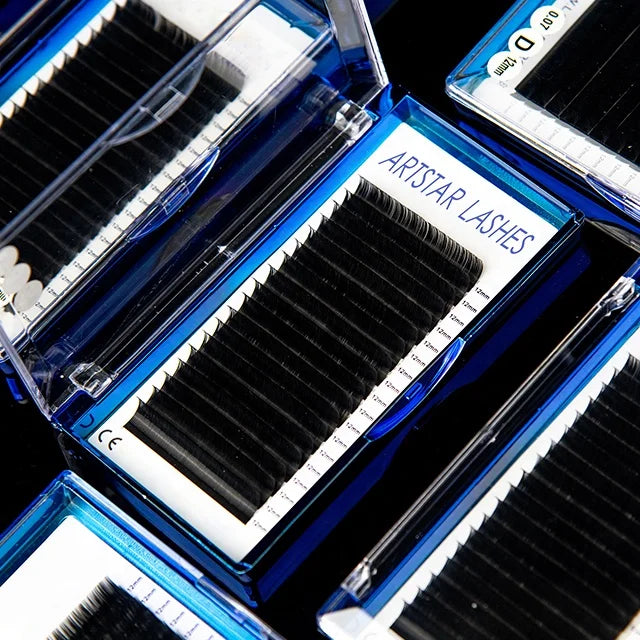 Wholesale Black Matte Classic Lashes Extensions Trays Individual Private Label Eyelashes