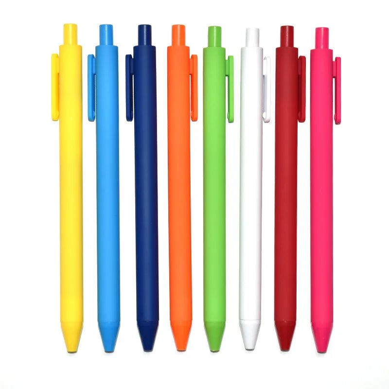 Wholesale Cheap Price Advertising Plastic Fancy Ballpoint Pen Promotional Custom Logo Colorful Rubber Coated Ballpoint Pen