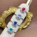 Hot Popular Trendy 925 Sterling Silver Classic Wedding Party Oval Cut Natural Gemstone Women's Engagement Ring Prong Setting