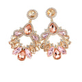 Fashion Jewelry Boho Vintage Rhinestone Glass Drill Dangle Earrings Luxury Pendant Earrings for Women