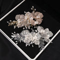 Handmade Flower Headdress Gold Leaf Headband Bridal Wedding Hair Accessories Banquet Dress