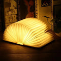 3D Folding Night Light Wooden Book for Bedroom Desk Rechargeable LED Table Lamp for Kids Adults 3 Dimmable Book Lamp