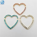 Fashion Heart Rhinestone Bikini Connector for Bikini Swimwear Ring Accessories