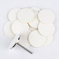 50PCS Replaceable Round Podo Sand Paper Disk 15mm 20mm 25mm White Sandpaper Sanding Pad Disc for Pedicure Foot File