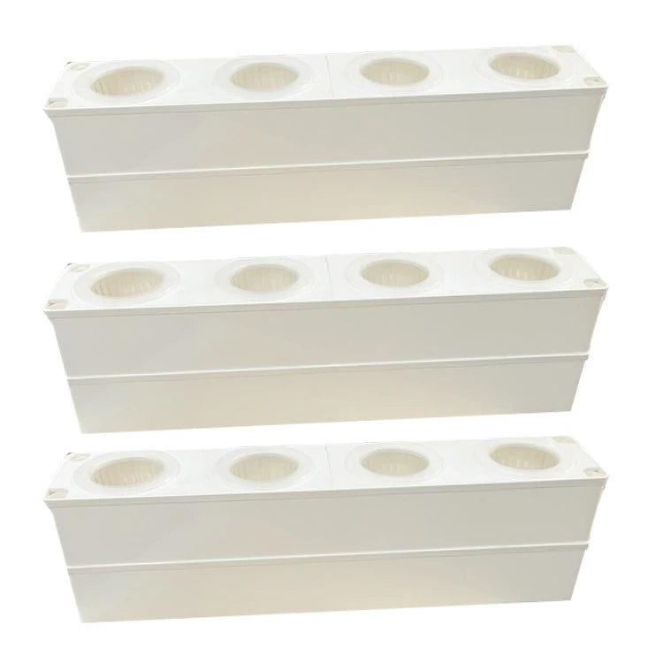 Indoor Outdoor Hydroponic Growing System Two Layers Four Pots Less Space White Grow Strawberry
