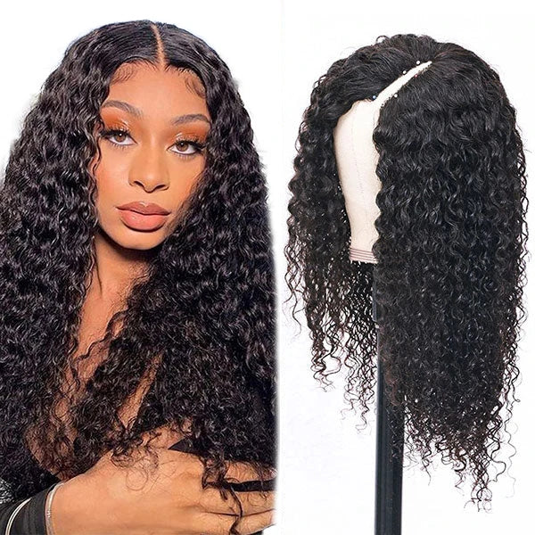 V Part Wigs Human Hair Scalp Protective No Lace WigsUpgrade U Part No Leave Out Glueless Human Hair Wigs