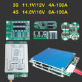 3S 11.1V 12V 4S 14.8V 16V 6A 24A 30A 50A 100A High Current Li-ion Lifepo4 Lipo Lithium Battery Pack Protection Board BMS Module