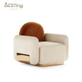 Premium Italian Luxury Modern Velvet Sofa with Gold Stainless Steel Base for Living Rooms Apartment & Villa