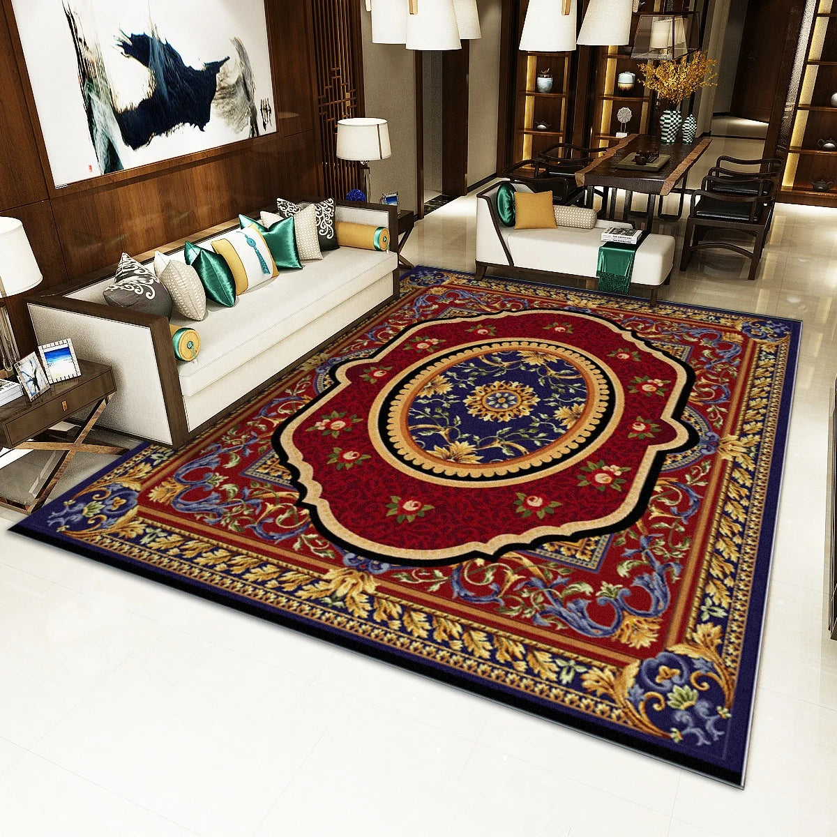 Popular Europe Living Room Decorations 3d Rugs and Carpets Custom Printed Rug