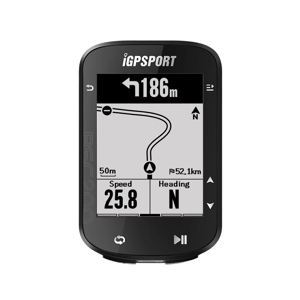 New Arrived BSC200 2.5 Inch IPX7 Waterproof Computer GPS Full GNSS BLE ANT+ 30 Hours Battery Life Power Meter Trainer Route
