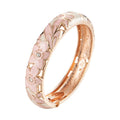 Daili 14mm Width Colorful Fashion Jewelry Bracelets Women Jewelry Charm Bangle and Bracelet Zinc Alloy with Enameled Flower