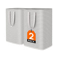 2 Pack 80L Large Collapsible Laundry Baskets Freestanding Waterproof Clothes Hamper