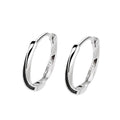Rainbowking S925 Sterling Silver Earrings Mobius Ring Ins Trendy Men Cold Style Niche Design Geometric Earrings