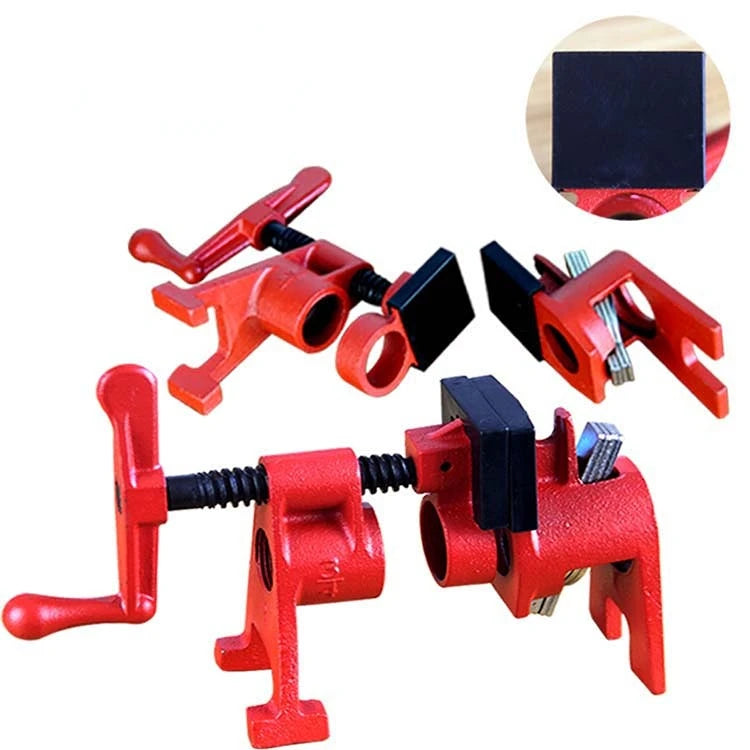 3/4 Inch Parallel Woodworking Pipe Clamps for Woodworking Tools Pipe Clamp Fixture for 3/4-Inch Install 3/4"Pipes for Use As B