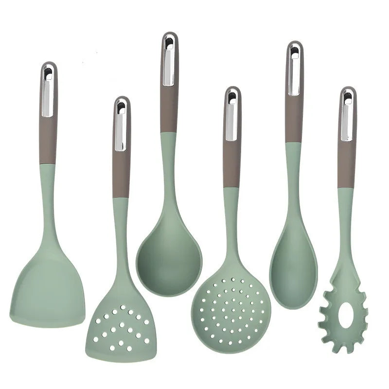 New Design Silicone Kitchen Tool Set Non-stick Household Cooking Utensil Hot Pot Spoon Kitchen Utensils Set