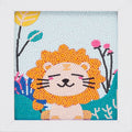 15*15cm/15*20cm/20*20cm 5D  Round and Square Drill Lion Children Diamond Painting Home Decor or Festival Gift for Kids