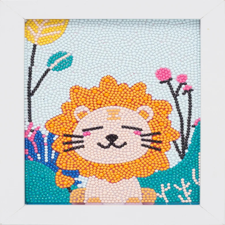 15*15cm/15*20cm/20*20cm 5D  Round and Square Drill Lion Children Diamond Painting Home Decor or Festival Gift for Kids