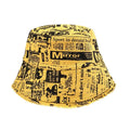 Two Side Bucket Hat One Side With All Over Printed Logo Reversible Cap With Embroidery Logo on Front One Side  Bucket Hat