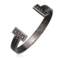 SSG-035 Stainless Steel Handmade Nordic Rune Bangle Viking Men's Bracelet Vintage  Retro Jewelry Wholesale