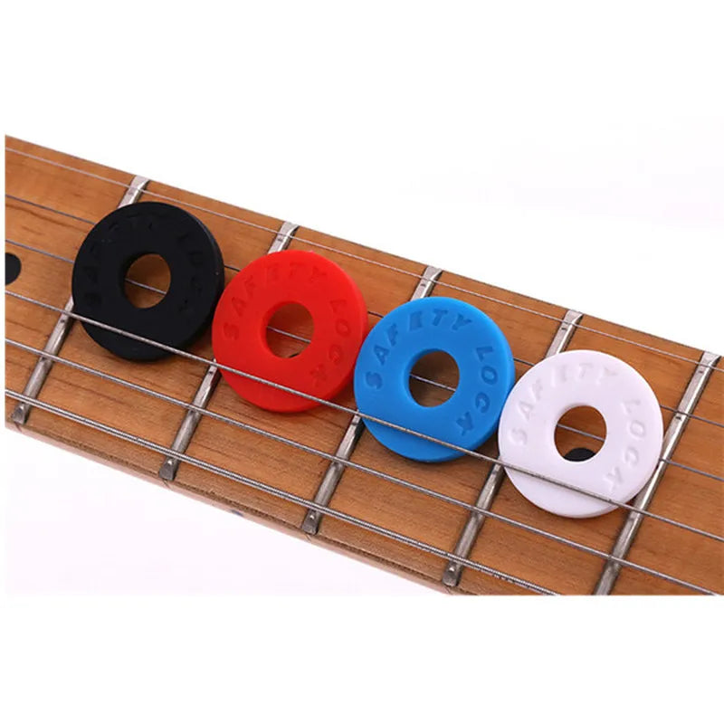 High Quality Rubber Guitar Strap Buttons Custom Strap Lock Electric Guitars Parts Accessories