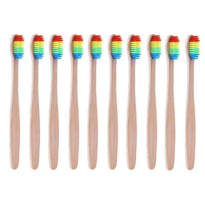 100% Biodegradable Bamboo Wooden Toothbrush Manufacturers Korean Toothbrush for Adult Children