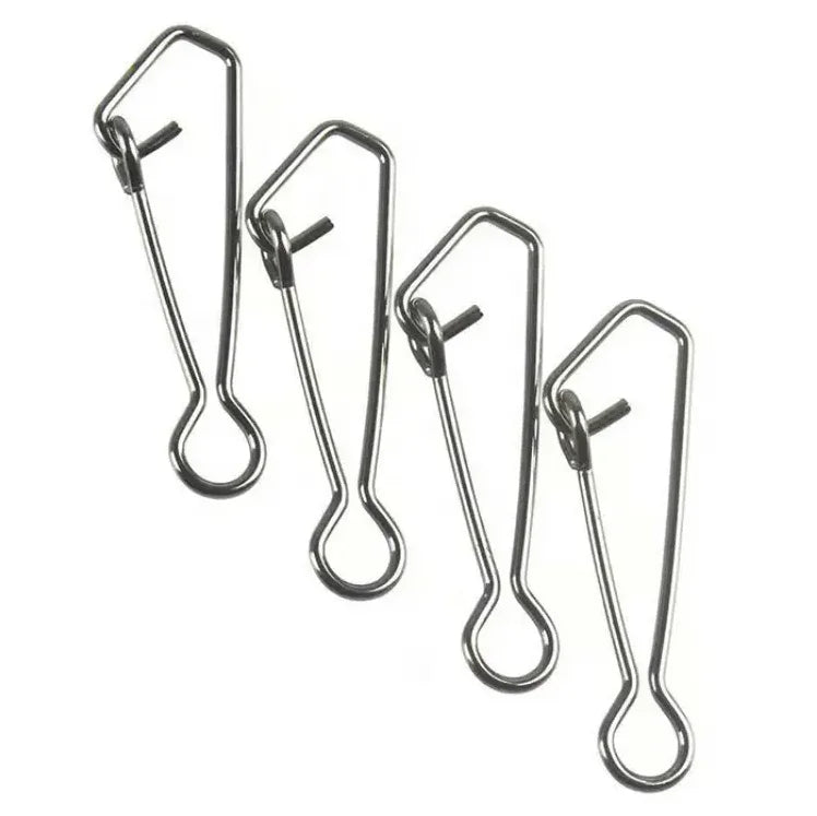 All Kinds of Duolock Lock Snaps Stainless Steel Brass Black/White/Nickel Quality Swivel Fishing Saltwater Solid Rings Connector