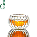 Double Wall Glass Pumpkin Shot Glass Anti Scald Mini Pu Erh Tea Cup Cheap 50ML