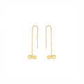 Wholesale 925 Sterling Silver Jewelry Infinity Custom Drop Zircon Rhinestone Long Tassel Earrings With logo
